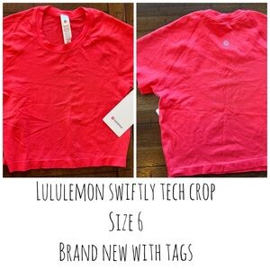Lululemon Athletica Vibrant Red Swiftly Tech Tee